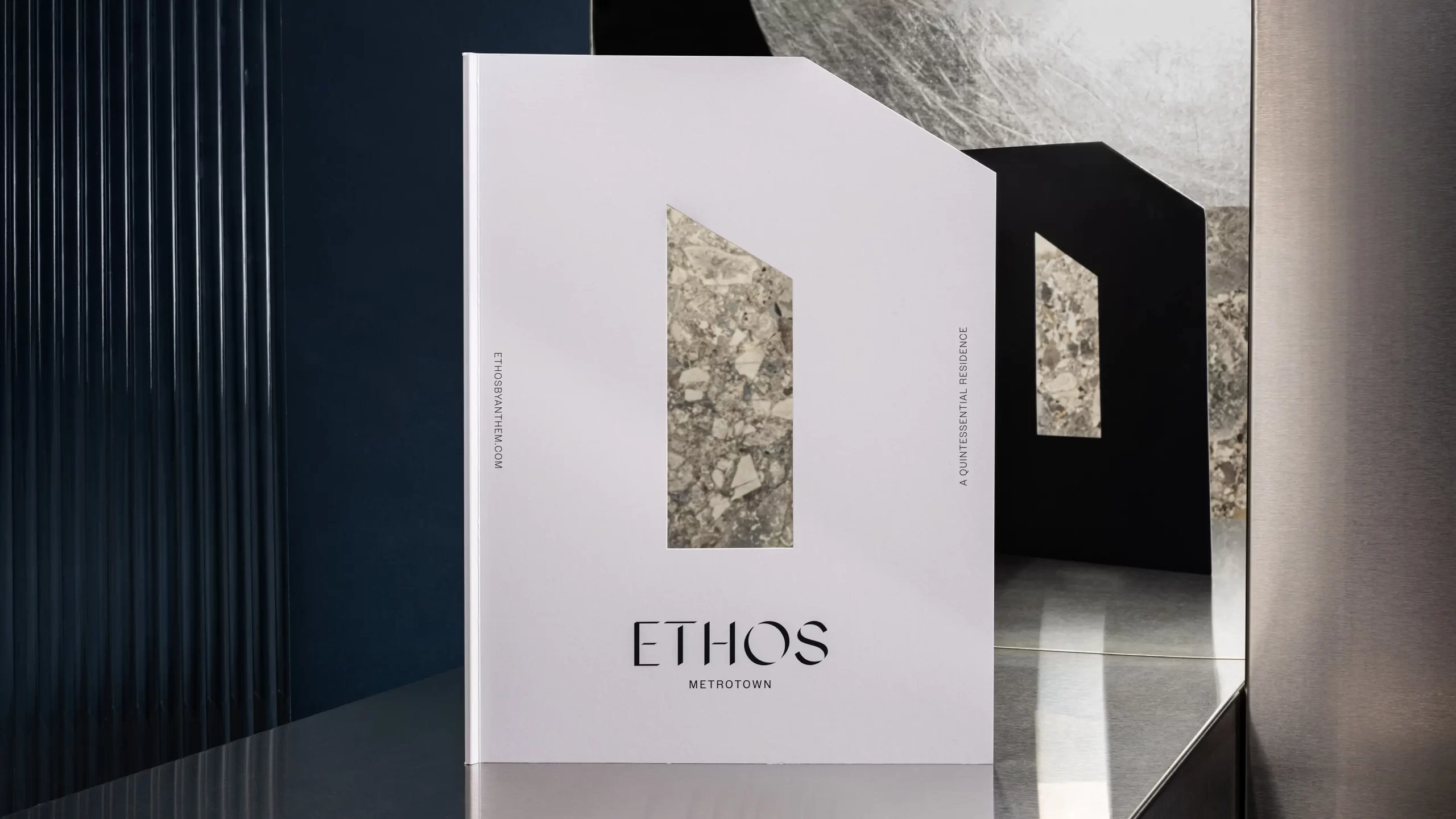 Ethos brochure cover design.