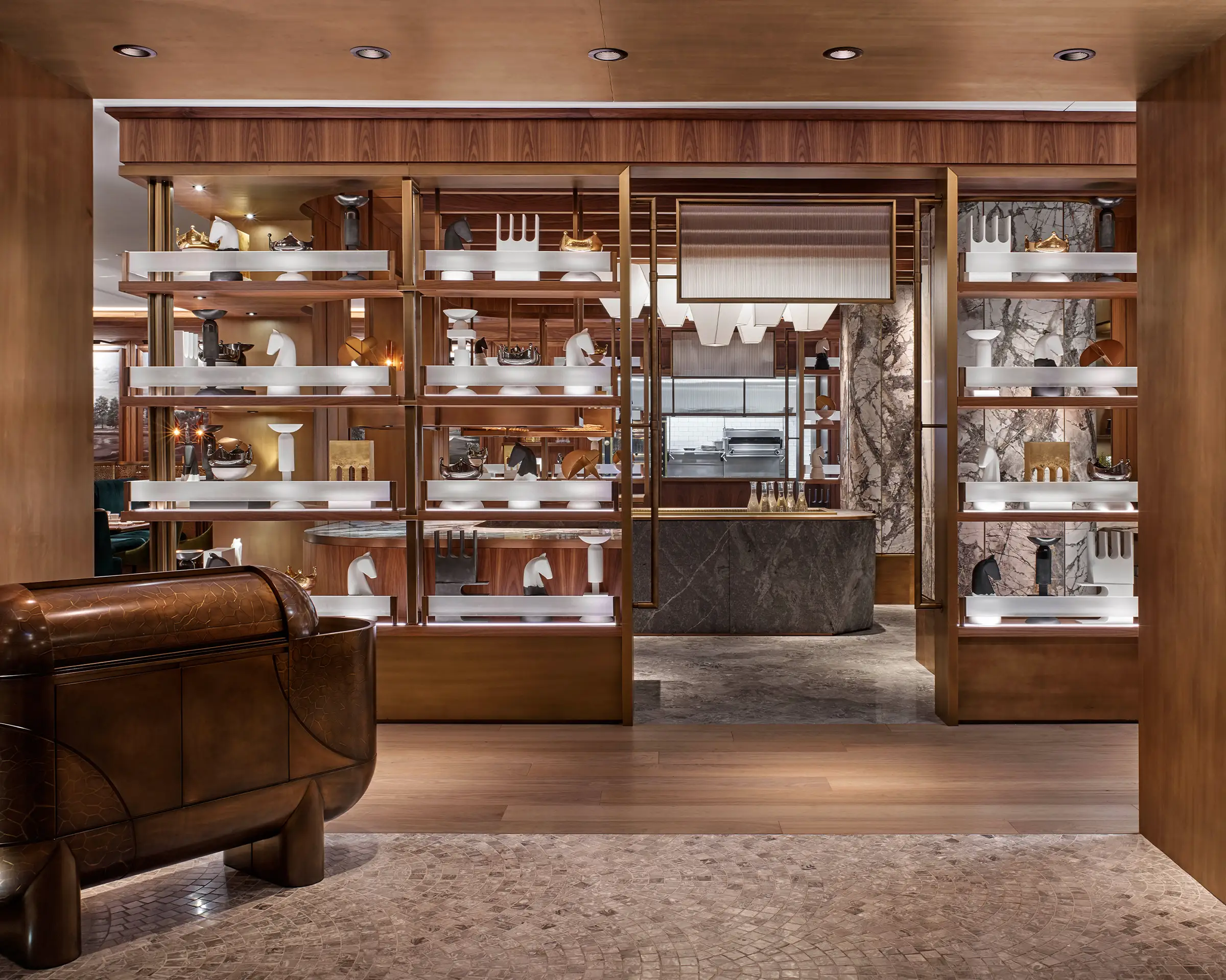 Reign restaurant interior.