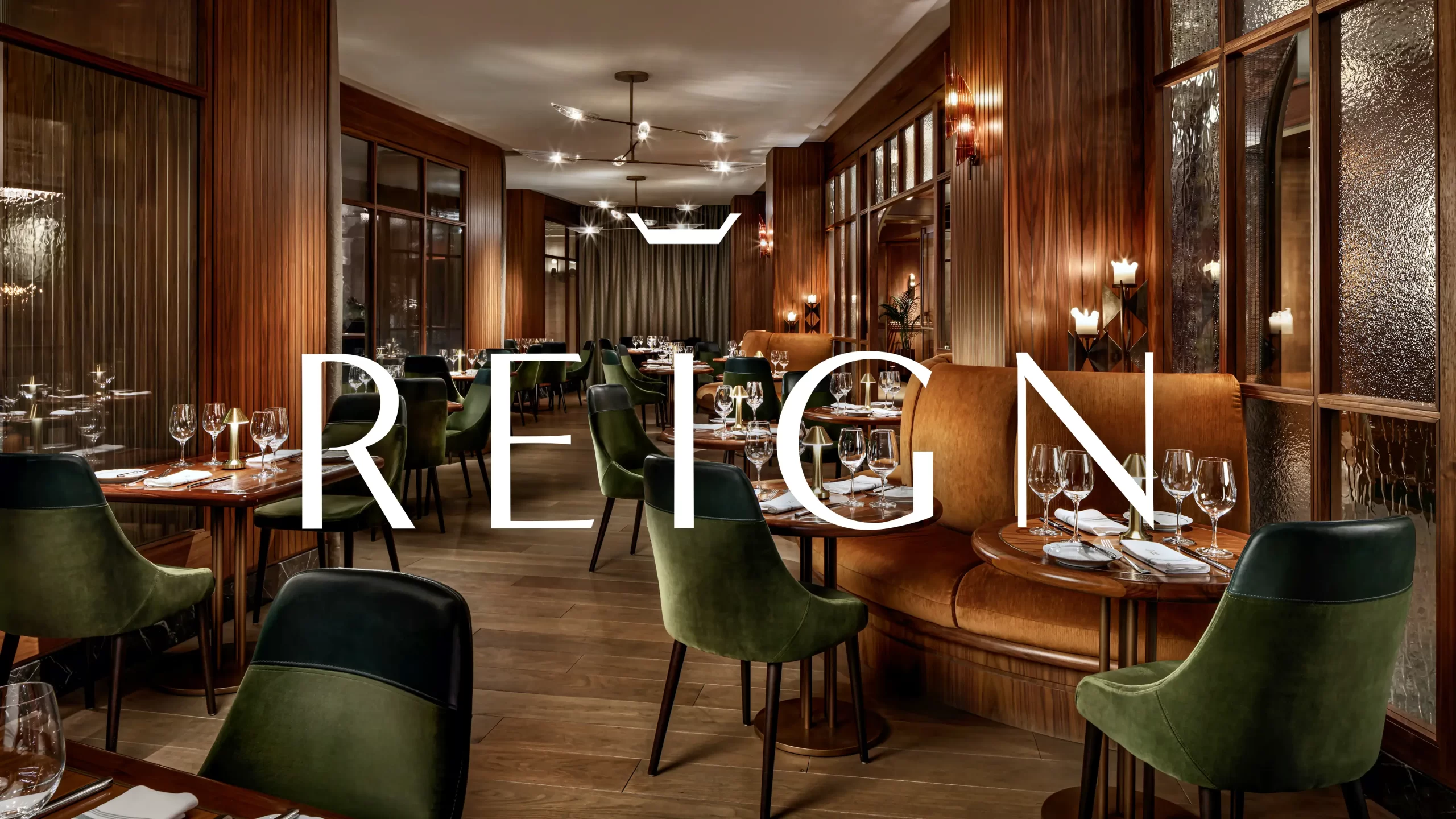 Reign restaurant interior.