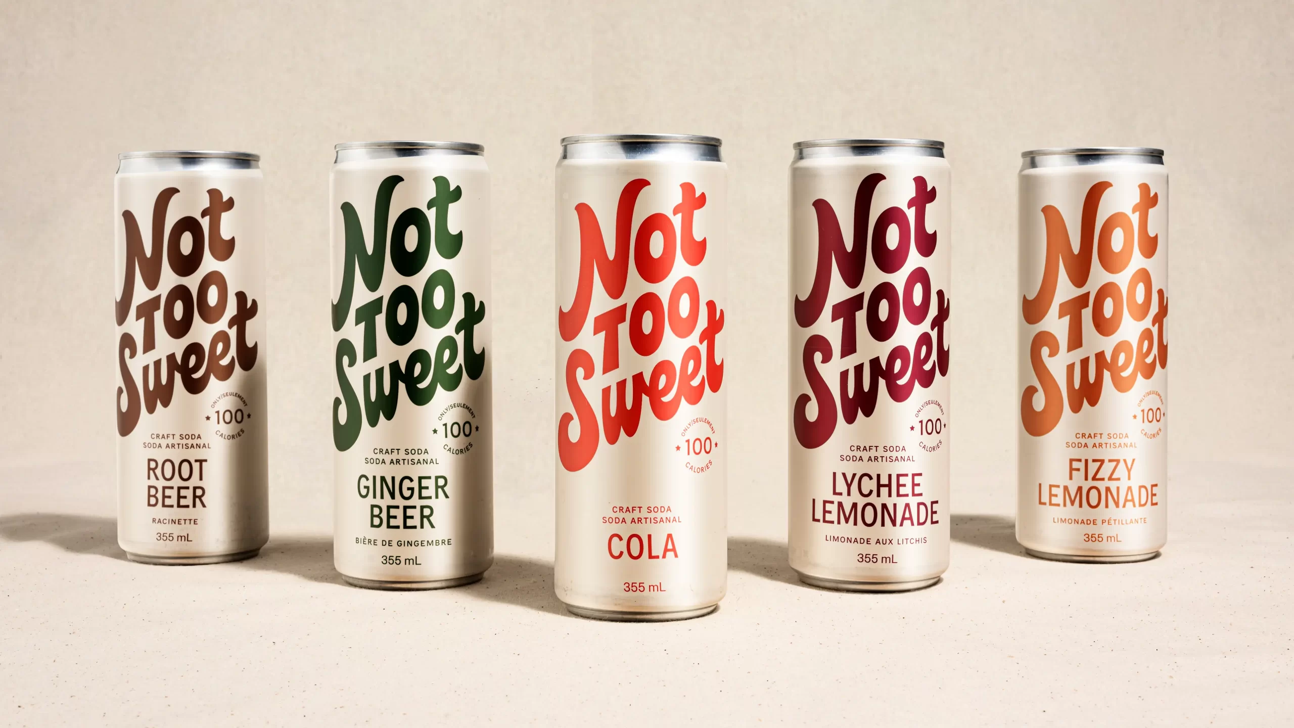 Full suite of can packaging designs.