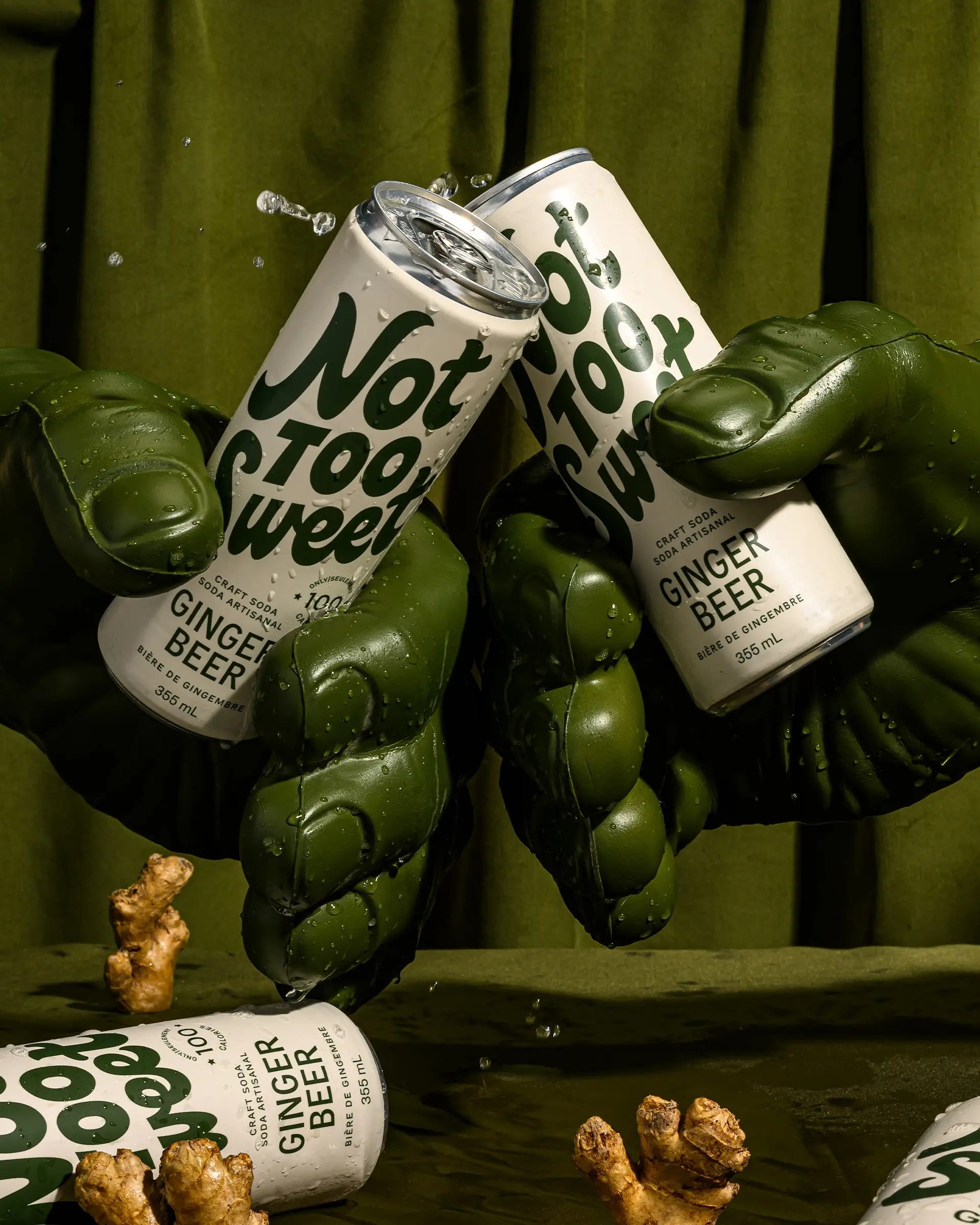 Ginger Beer packaging design and art direction.