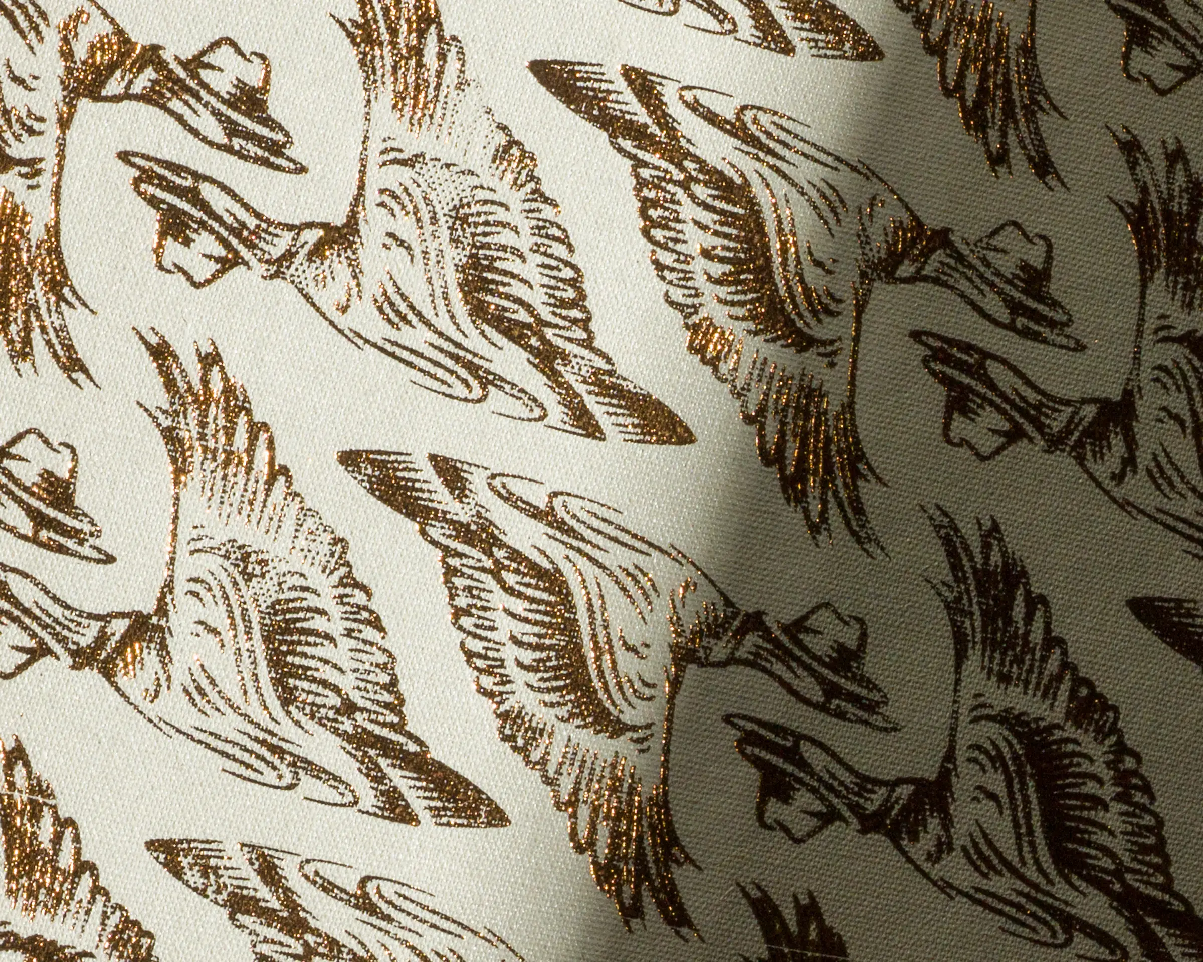 Blind Duck gold foil duck illustration.