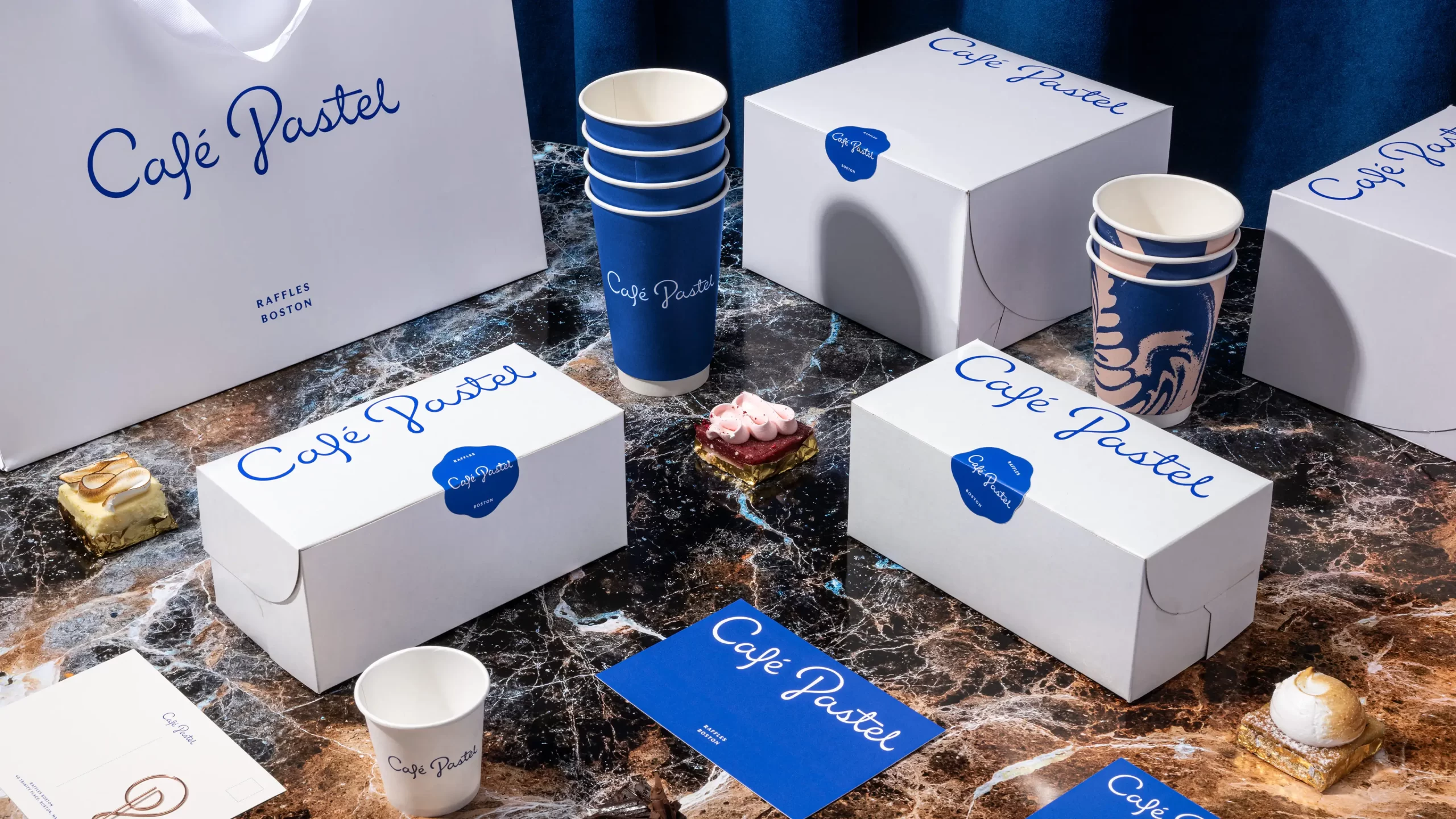 Cafe Pastel packaging suite overview.